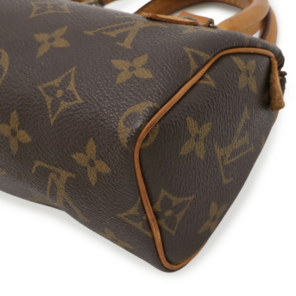 LOUIS VUITTON Authentic Brown Monogram Mini Speedy Pouch - Picture 4 of 9